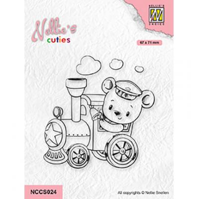 Nellies Choice Clear Stamp - Train Engineer